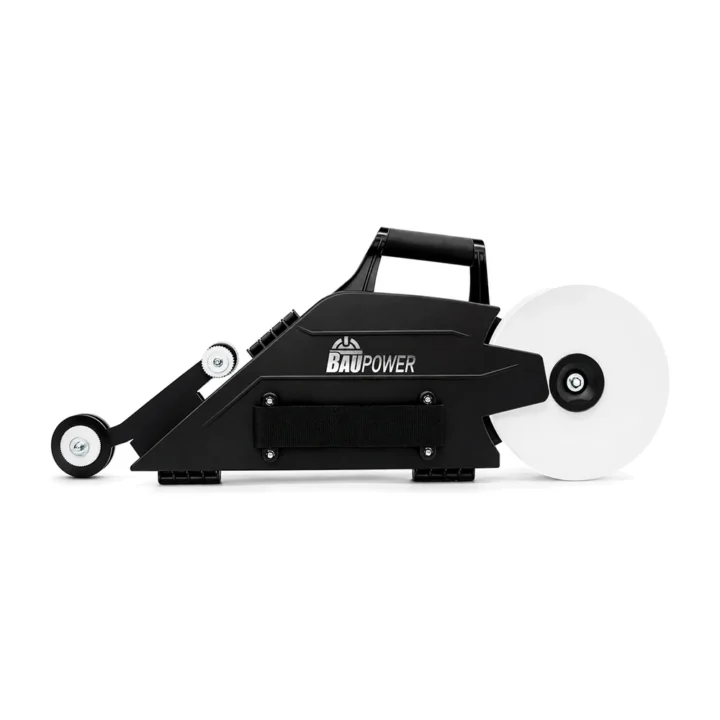 Banjo Baupower aplicador de fita com rolo de papel montado, em fundo branco